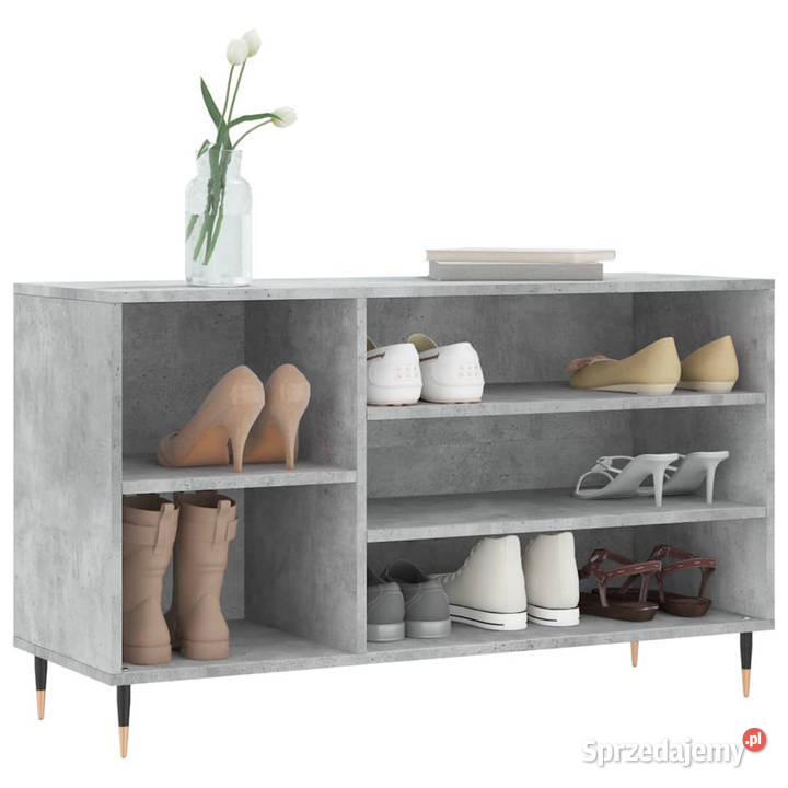 Szafka na buty szarość betonu 102x36x60 WM831408 Na buty mazowieckie Warszawa sprzedam