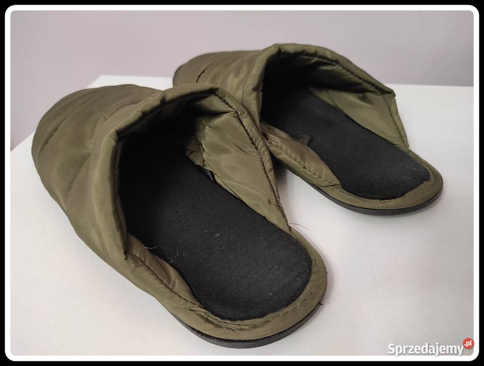 Oliwkowe kapcie klapki 4041 mało używane Płock