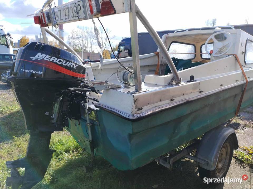 Łódka łódź przyczepa silnik ryby Zabrze