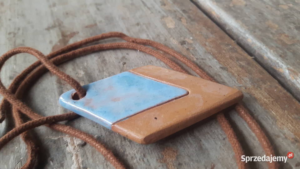 Naszyjnik ceramiczny wykonany ręcznie Otwock