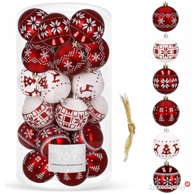 BOMBKI CHOINKOWE OZDOBY ŚWIĄTECZNE 30 SZTUK kujawsko-pomorskie Bydgoszcz