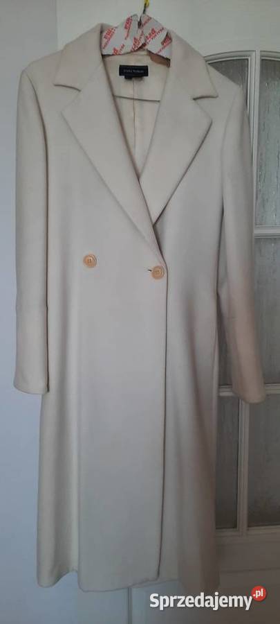 Zara piękny płaszcz koloru ercu z paskiem Moda i Styl sprzedam