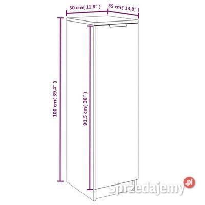 vidaXL Szafka na buty biała 30x35x100 materiał Warszawa sprzedam