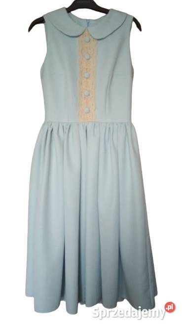 Piękna niebieska sukienka baby blue Piaseczno sprzedam
