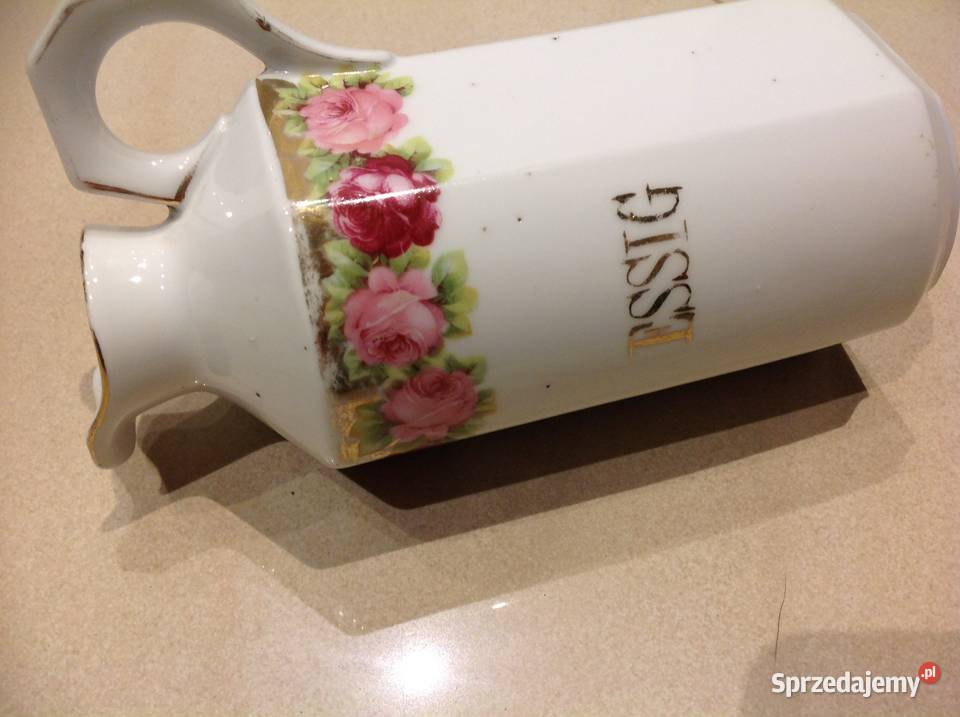 Stara Porcelanowa Karafka na Ocet ESSIG Nowa Sól sprzedam