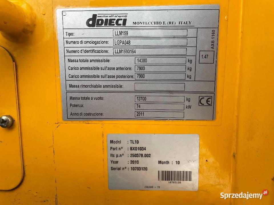 Deci ladowarka teleskopowa Dieci Pegasus 3516 Warszawa sprzedam