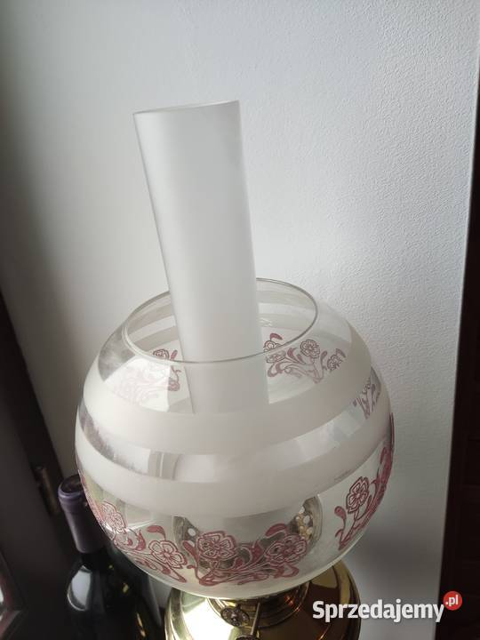 Angielska mosiężna lampa naftowa 85 Kraków