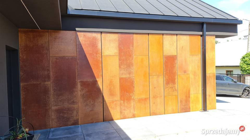 Płyty betonowe CORTEN na elewacje ogrodzenie małopolskie Kraków