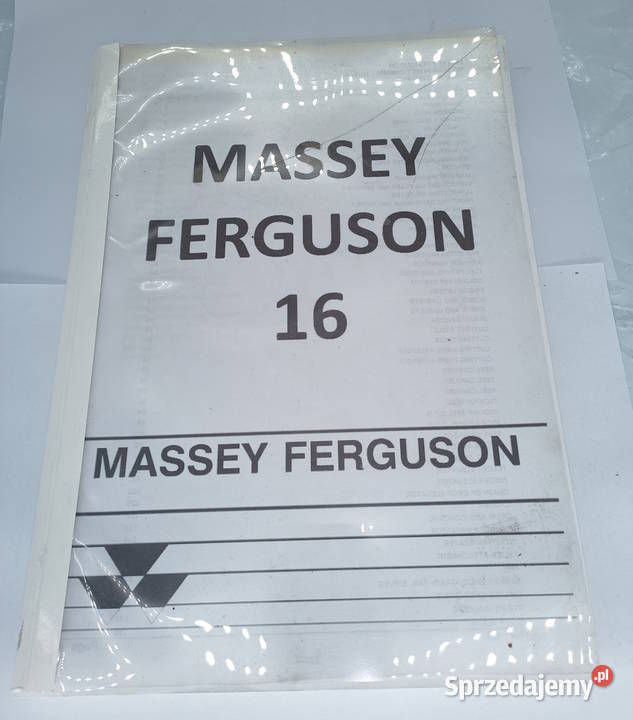 Katalog Części zamiennych kombajnu Massey Lublin