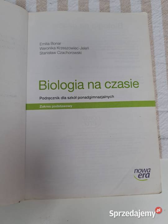 Biologia na czasie Zakres podstawowy podręcznik Trąbki Wielkie