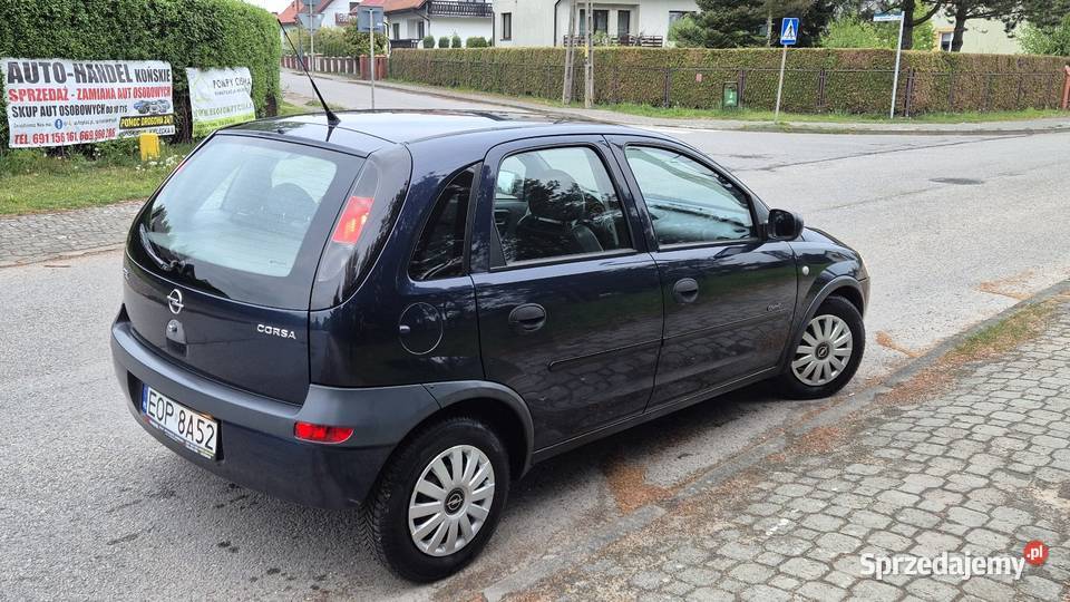OPEL CORSA C 10B ZAREJESTROWANY KLIMA ELEKTRYKA Końskie sprzedam