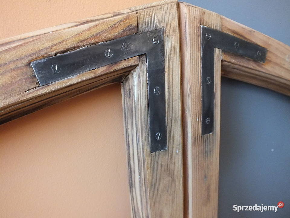 Stare okna drewnianeokoło 1920 komplet Bielawa