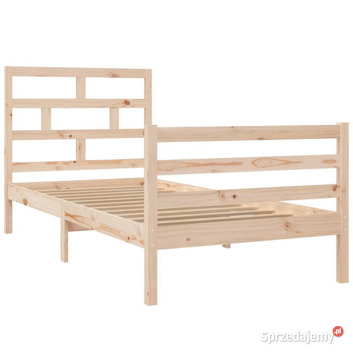 Rama łóżka lite drewno sosnowe 90x200 WM3101268 sprzedam
