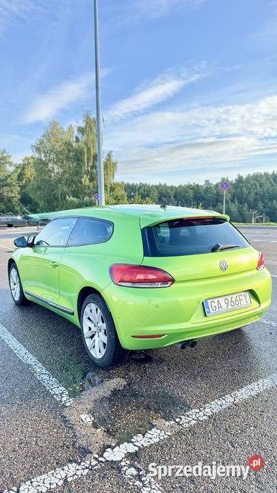 Volkswagen Scirocco 14 TSI 122 Zielony metalik nieuszkodzony Scirocco Gdynia sprzedam