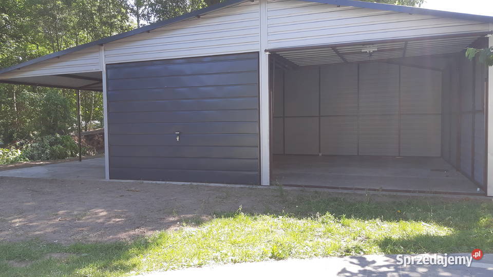 BIAŁY Garaż Blaszany 9x6 Wiata Magazyn Garaże Kalisz sprzedam