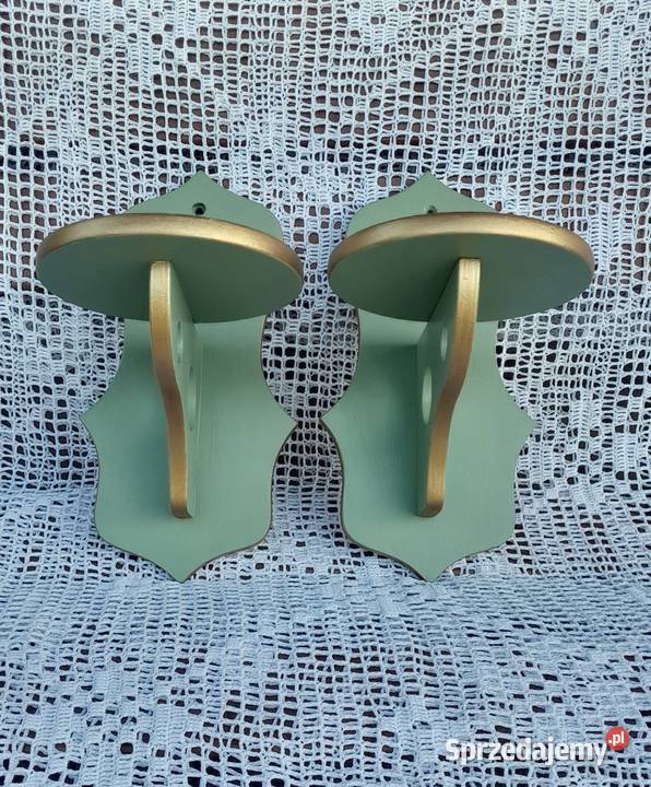 Świeżo odnowione kwietniki świeczniki drewniane Rzeszów