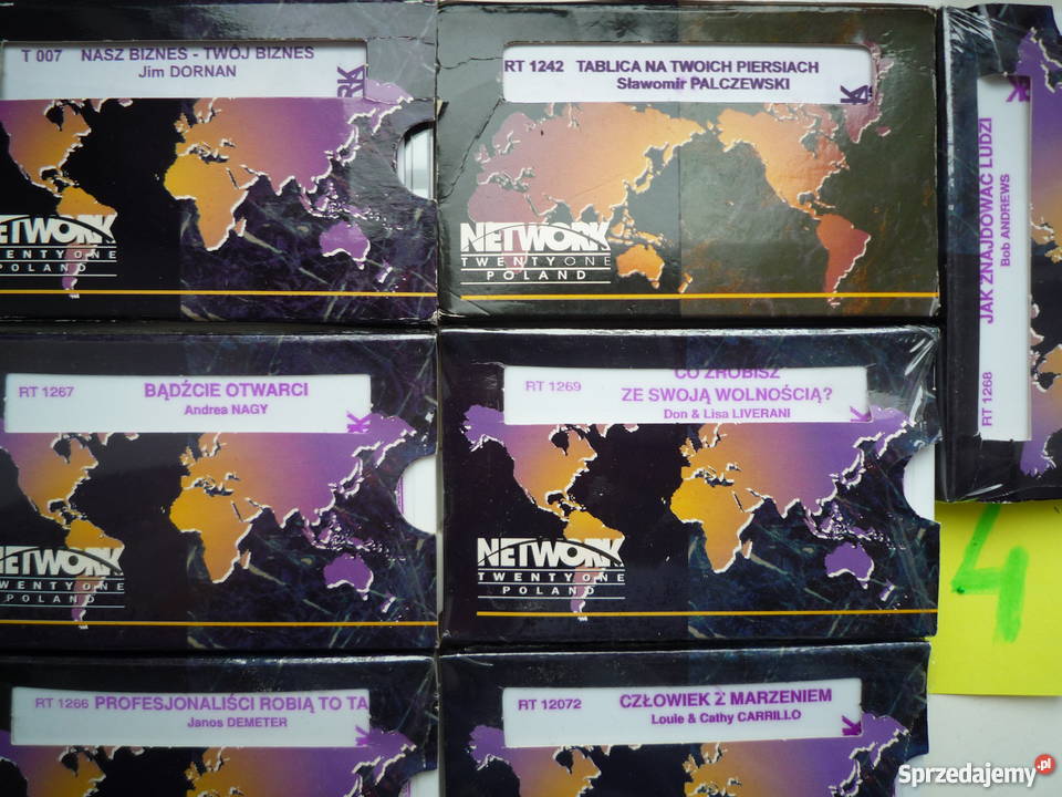 7x zestaw Network TwentyOne kasety motywacyjne Audiobooki i e-booki sprzedam