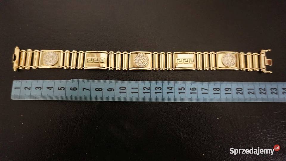 ZŁOTA GRECKA BRANSOLETA W STYLU VERSACE 35G złoto Warszawa