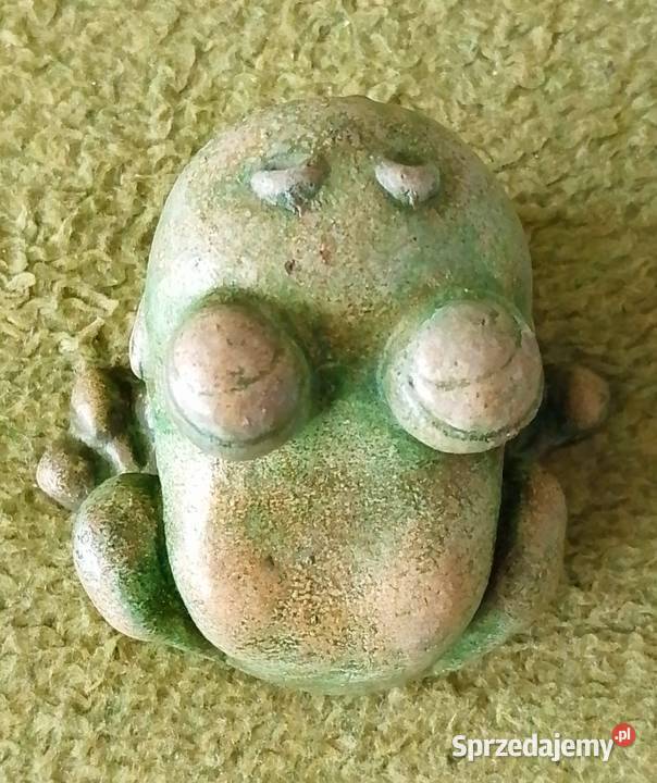Żaba figurka ceramiczna unikat vintage PRL Katowice