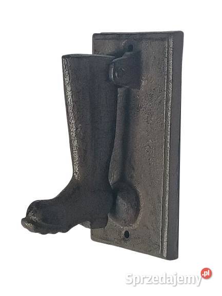 Kołatka żeliwna w kształcie buta ozdoba uchwyt podkarpackie Rzeszów
