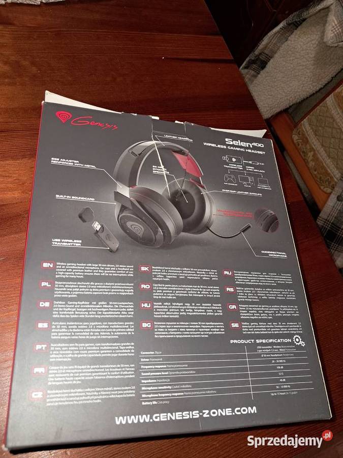 Słuchawki gamingowe Genesis Selen 400 Głośniki, słuchawki i kamerki internetowe Lniano