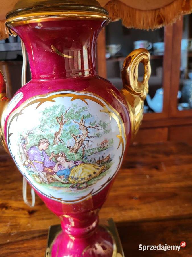 Porcelanowa belgijska lampa mazowieckie Warszawa