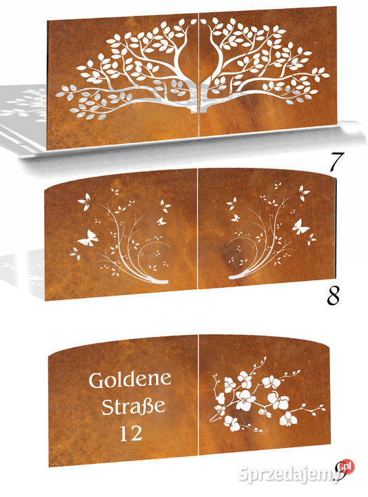 Brama przesuwna wjazdowa CORTEN 4m rdzaBlacha z Poznań