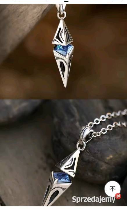 Naszyjnik przepiękną cyrkonią srebro Warszawa
