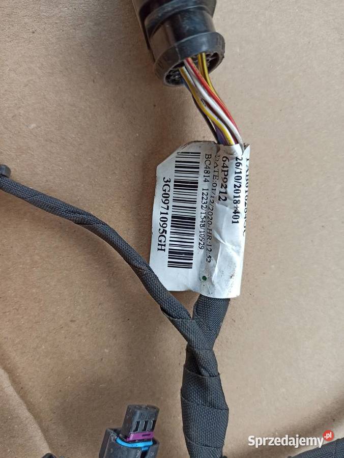 VW PASSAT B8 WIĄZKA CZUJNIKÓW PARKOWANIA PRZÓD materiały instalacyjne Trzciel sprzedam
