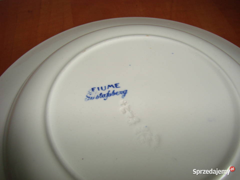 Gustafsberg Fiume stary porcelanowy talerz Pruszcz Gdański