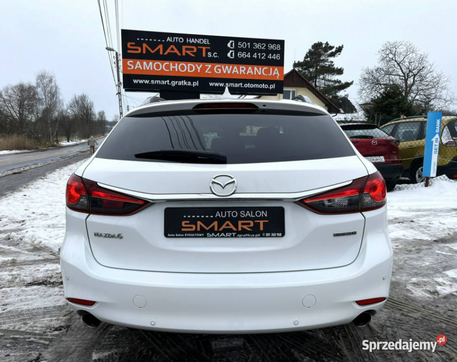 Mazda 6 Automat Navi Biała Perła Salon HUD III Rydułtowy