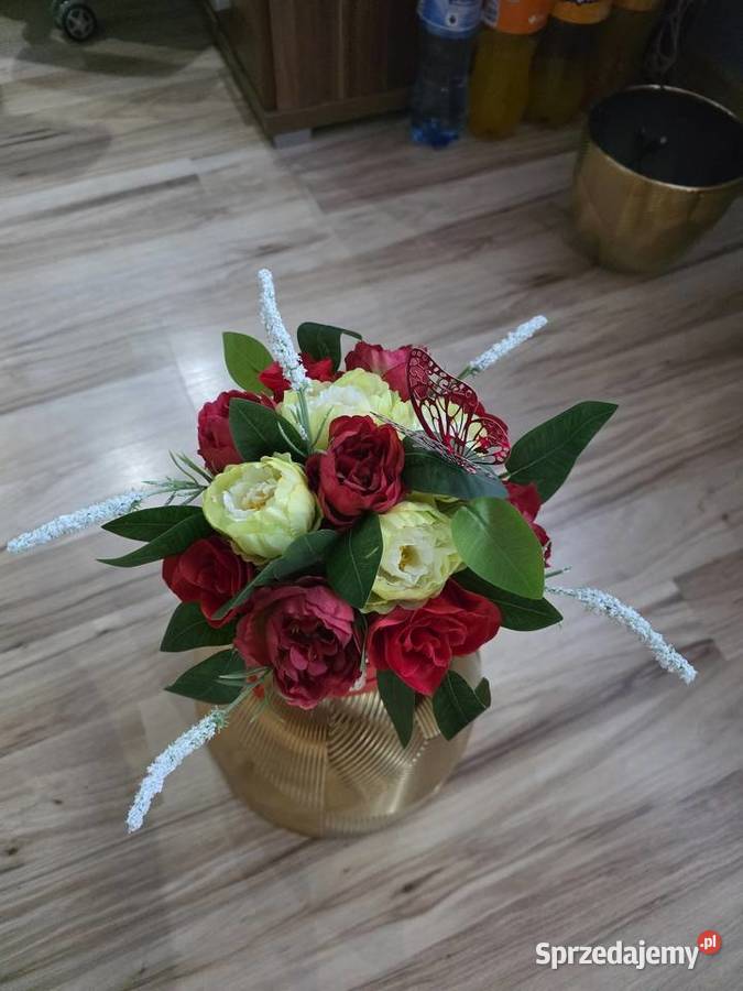 Flowers Box czerwony lubuskie Międzyrzecz