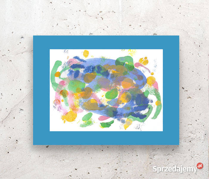 abstrakcyjny rysunek kolorowa abstrakcja A3 Gdynia