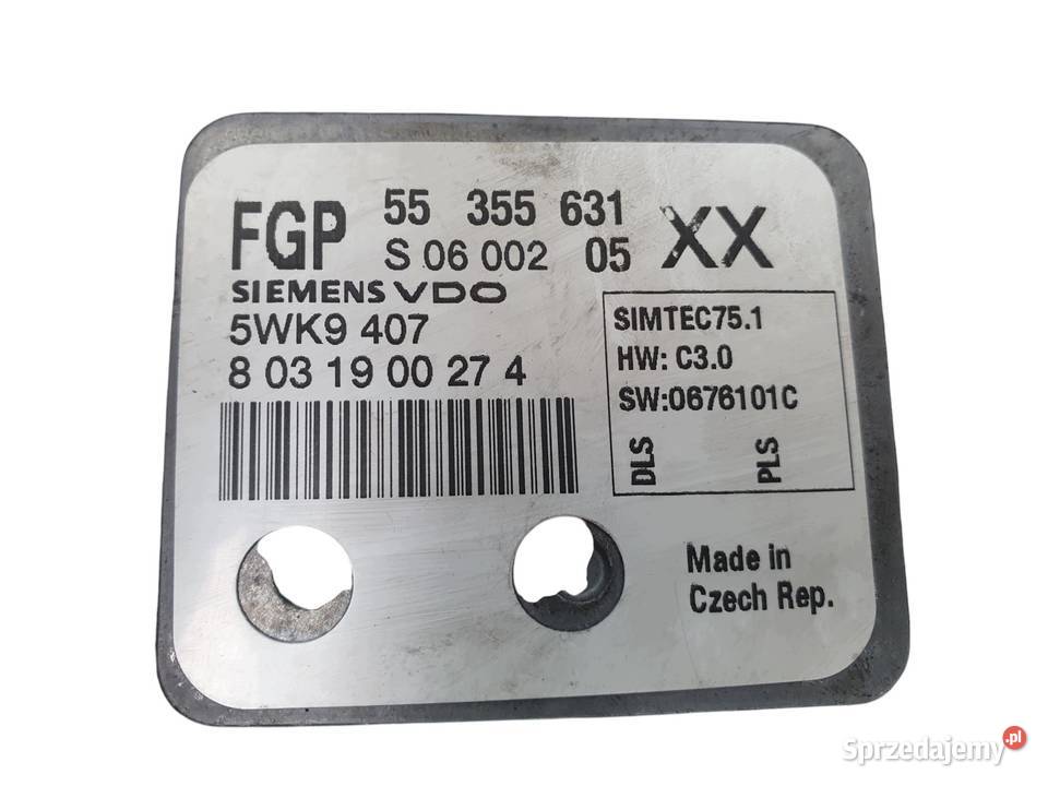STEROWNIK SILNIKA Opel Vectra C 18 55355631 Komputery Chełm