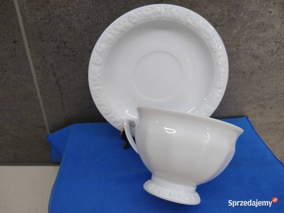 Filiżanka spodek Rosenthal Biała Maria Classic Kalisz