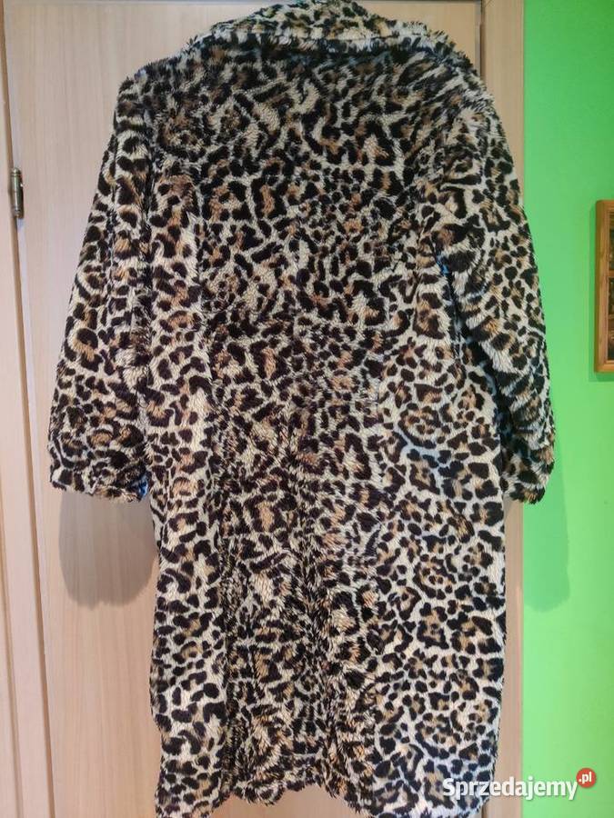 Płaszcz futerko panterka