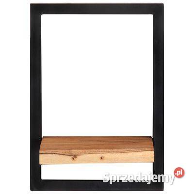 Półki ścienne 2 25x25x35 lite drewno akacjowe i Warszawa sprzedam