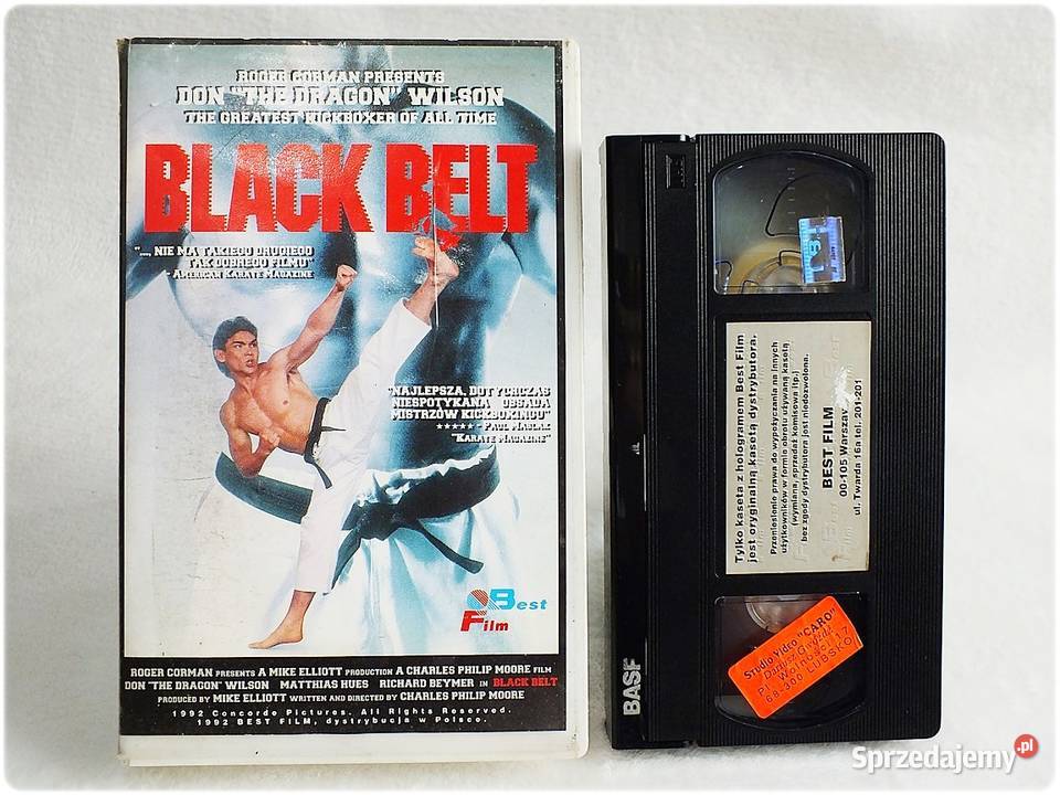 Kaseta VHS Film Czarny Pas Balck Belt Film na lubuskie Żary
