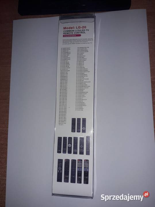 Uniwersalny pilot do tv LG Piloty sprzedam