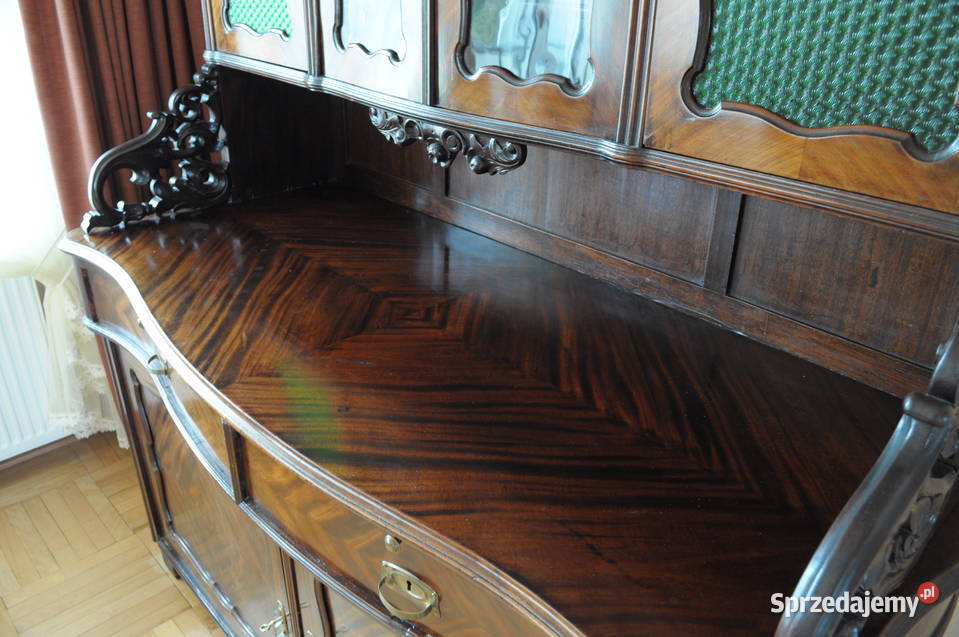 Kredens antyk Ludwik Filip mahoń koniec XIX w Zwierzyniec