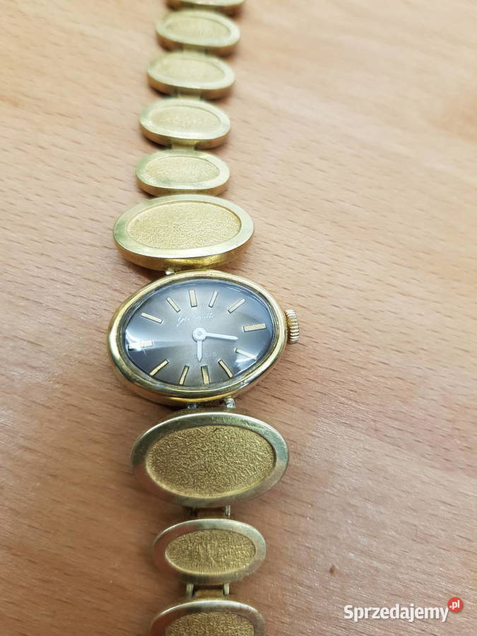 Rzadki biżuteryjny zegarek GUB Glashutte Chorzów