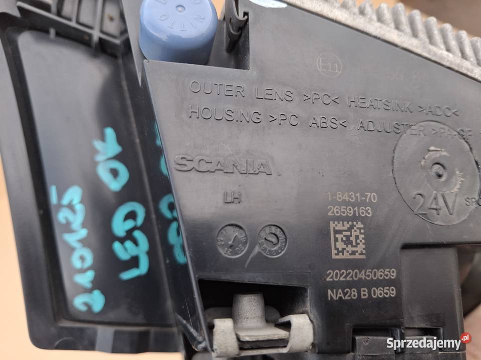 SCANIA R S HALOGEN LEWY ATRAPA LAMPA Lampy przeciwmgielne