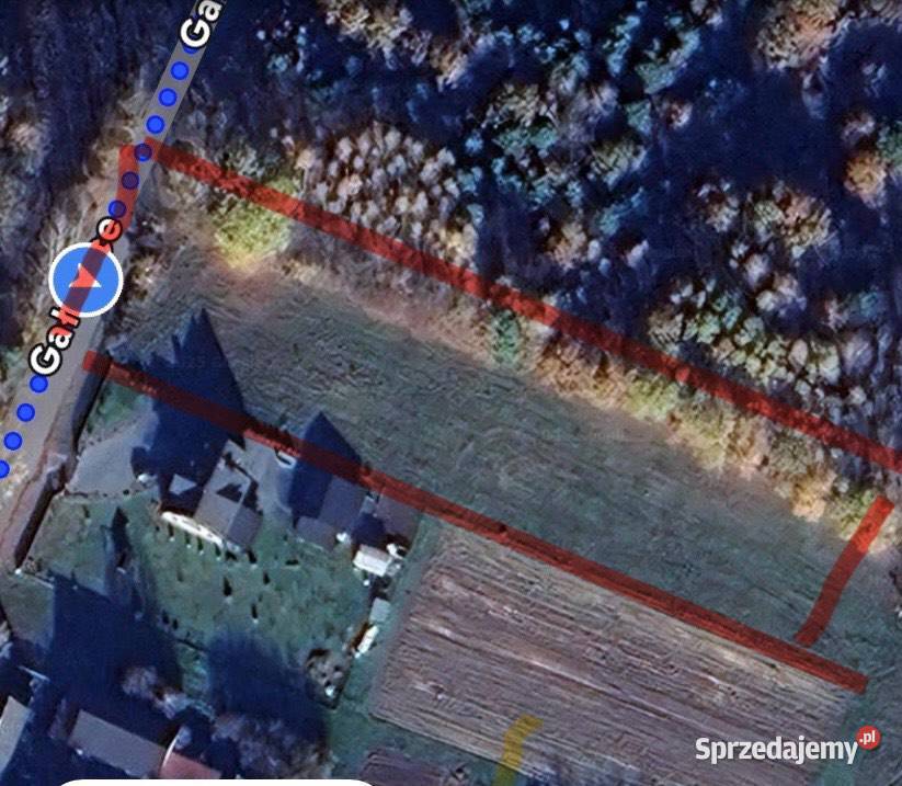 Działka rolno budowlana 4000 m2 Galezice