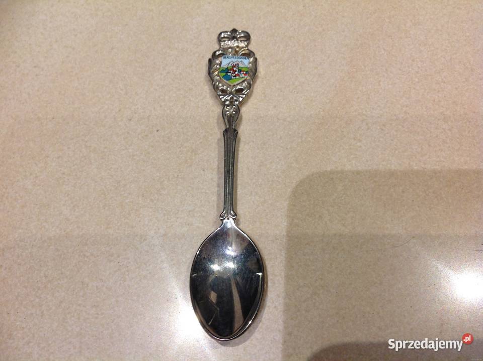 Srebrna Łyżeczka Herbowa BERCHTESGADEN Nowa Sól