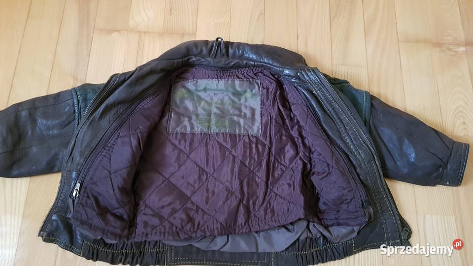 Kurtka skórzanabomber śląskie Chorzów