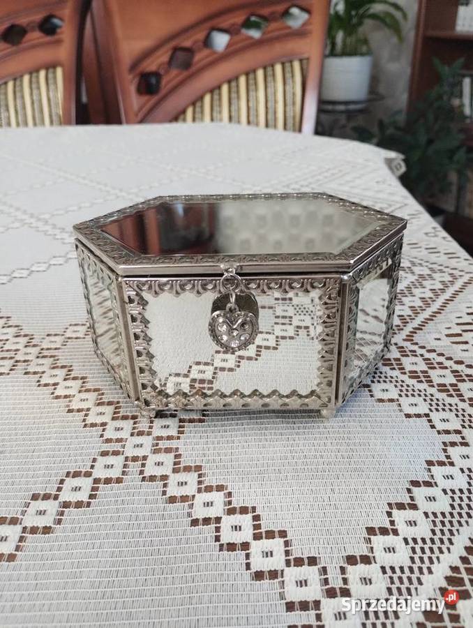 Lustrzana szkatułka na biżuterię z TKMaxx małopolskie Bochnia