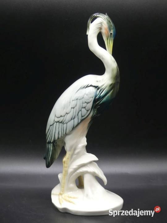 Duża kolekcjonerska czapla Karl Ens 25 Volkstedt Poznań