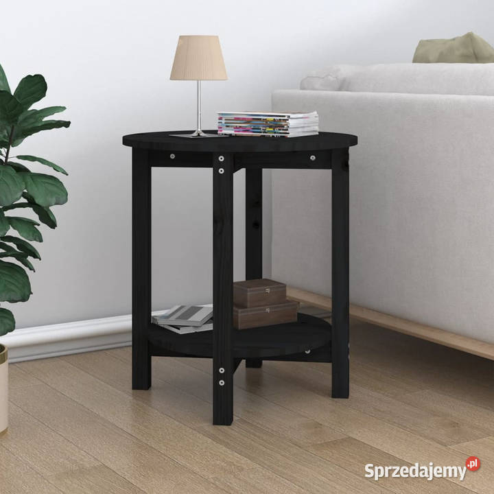 Stolik kawowy czarny 55x60 lite drewno sosnowe Warszawa sprzedam