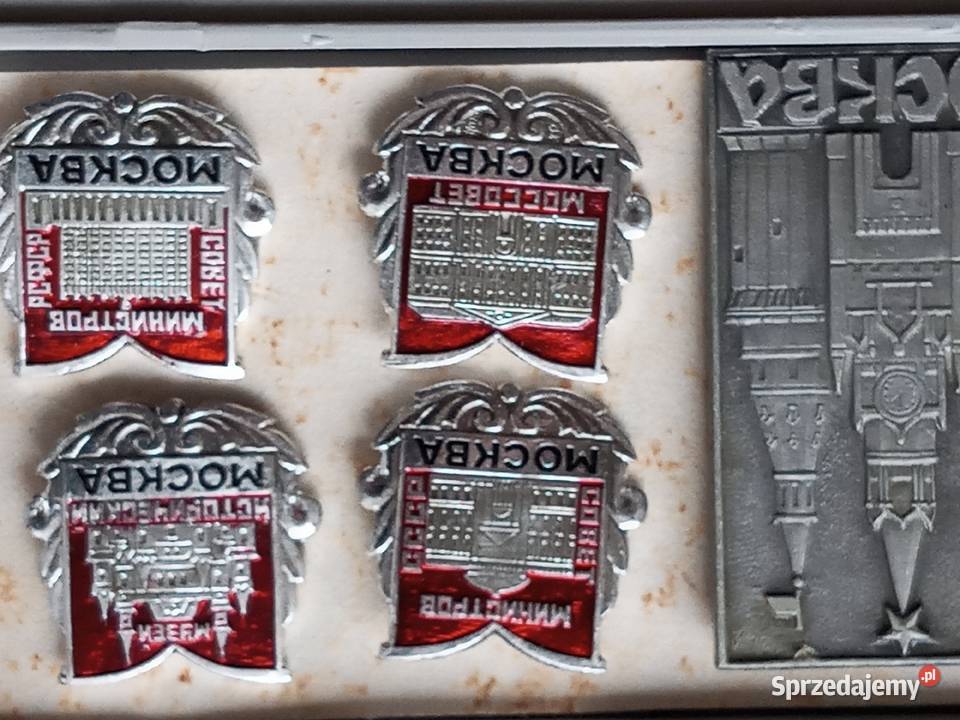 Przypinki MOSKWA z okresu CCCP