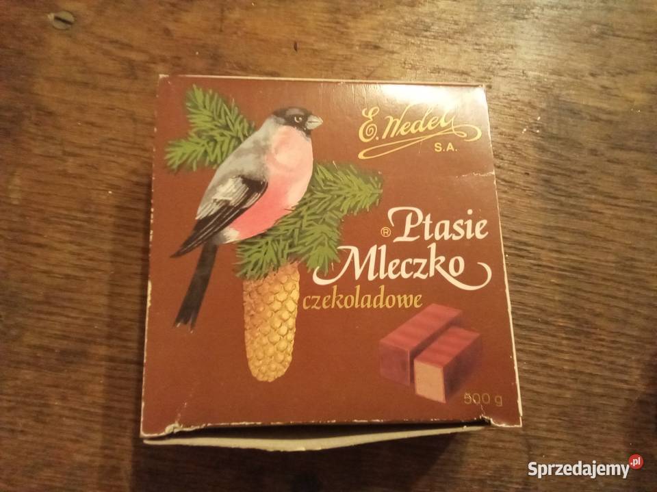 Ptasie mleczko czekoladowe puste opakowanie lata Warszawa